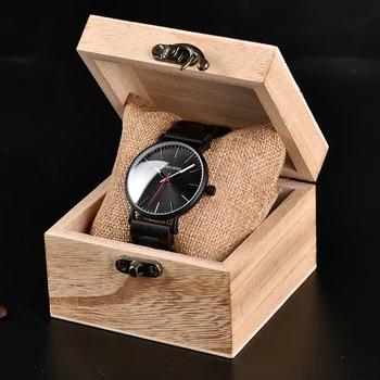 BOBO PÁSSARO de Madeira Homens Relógios de Marca de Luxo relógio masculino Relógio de Quartzo Presentes Ideais Itens na caixa de Madeira de conjuntos de quarto de kol saati W-Q30