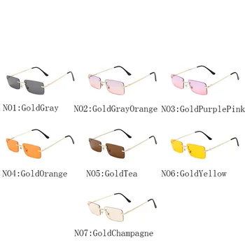 DYTYMJ de Luxo, Óculos de sol das Mulheres Rinless Praça Óculos de sol para Mulheres/Homens Vintage, Óculos de Mulheres da Moda Vintage Lentes De Sol Mujer