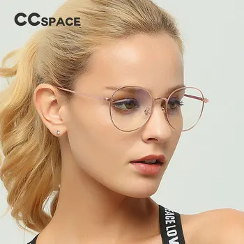 45152 De Metal Oval Senhoras Armações De Óculos Para Mulheres Seta Rodada Marca Designer Óptico De Óculos Da Moda De Óculos 45152