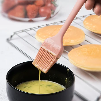 BILL. F integrada do silicone do produto comestível de cozimento ferramenta de Alimentos Colher de manteiga pincel a manteiga raspagem de bolo de creme pá churrasco escova de óleo de