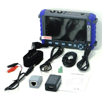Hd 1080P Cctv-testador de Mini Monitor de 8MP Tvi Cvi Ahd Em Uma Câmera Testador Cvbs de Teste Analógico Multi-formato de Porta de Saída de Vídeo 5inch Testador