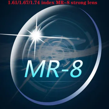 Zerosun 1.61 1.67 de 1,74 Índice de Lente Asféricos MR-8 Lentes 2 Pcs Anti Luz Azul Refletir Zero UV400 Óptica para a Armação sem aro
