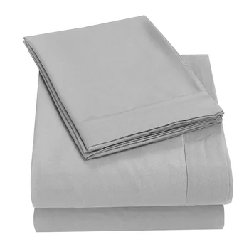 O lençol da cama Conjunto Escovado roupa de Cama de Microfibra de 3 ou 4 peças de Folha Plana Equipada lençol e Fronha Twin Completo, Rainha, Rei de Cal Parentes