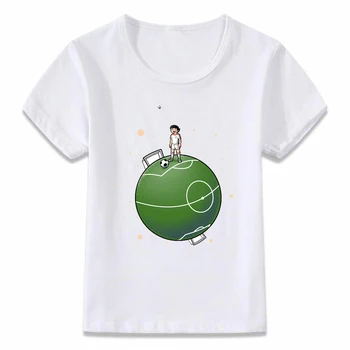 Roupas de crianças T-Shirt Captain Tsubasa Le Petit Jogador de futebol Anime obras de Arte Meninos e Meninas da Criança Camisas Tee oal156