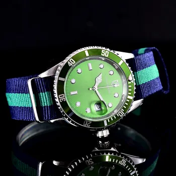 2017 SOUTHBERG Homens do Relógio função de Relógios de Luxo Famoso relógio de Pulso Masculino Relógio GMT Relógio de Pulso de Quartzo Calendário Relógio Masculino