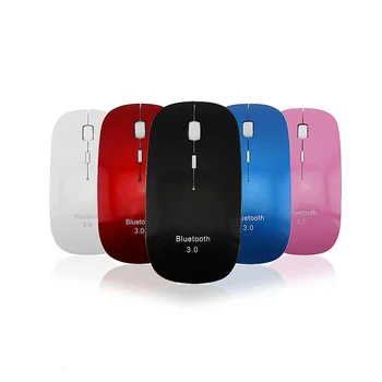 CHYI Ultra Fino Bluetooth Wilreless Mouse de Computador Portátil Ergonômico Slim cor-de-Rosa Mause Óptico 3d PC Ratos Para Windows/IOS Portátil
