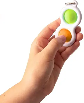 Alívio do estresse Mão KeychainToy Chaveiro Fidget Simples de Ondulação da tensão para Crianças Adultos Mesa de Descompressão Brinquedos