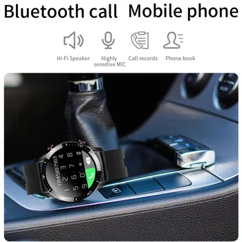 Nova Chamada Bluetooth Smart Watch Homens TK-28 IP68 Waterproof a frequência Cardíaca Pressão Arterial Ecrã Táctil de SmartWatch Esportes Fitness