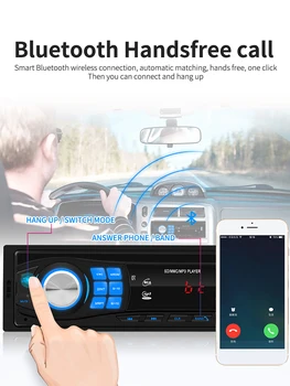Auto-Rádio 1 Din auto-Rádio Auto de Áudio Rádio FM Estéreo Bluetooth Estéreo Leitor de Controle Remoto SD USB AUX MP3 Player
