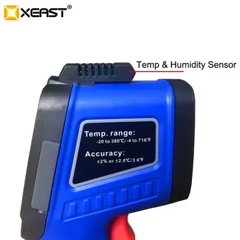 2020 entrega rápida XEAST XE-27 pode medir a temperatura do corpo humano, umidade câmera de infravermelho, 3 em 1 multi-propósito tela de LCD