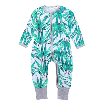 Crianças Contos de recém-nascidos roupas de bebê o-pescoço cartoon, uma peça de macacão com zíper bebê CAIR traje para 0-24M menino menina de pijama
