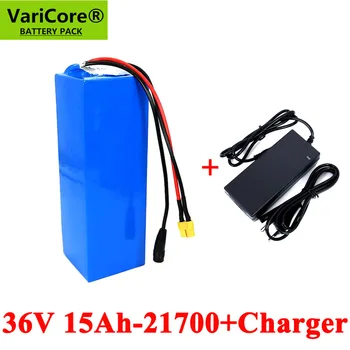 VariCore 36V 15Ah 21700 10S3P bateria 500W de potência de alta baterias 42V 15000mAh bicicleta elétrica Ebike BMS e 2A Carregador