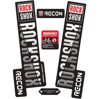 2019 rockshox RECON decalques de bicicleta de montanha, suspensão dianteira adesivos MTB bicicleta garfo dianteiro decalques adesivos RECON