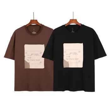 Moda Verão T-Shirt dos Homens 2021 mulheres de verão do Algodão Hip Hop letras de Mens t-shirts Harajuku impresso Manga Curta Tops Tees