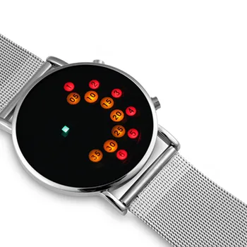 Venda quente de Moda Relógio Digital Led Homens Eletrônicos, Relógios Impermeável de Aço Inoxidável do Relógio de Desporto Relógio reloj hombre digital