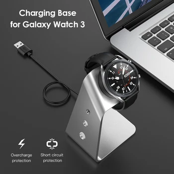 1,5 m Smart Watch Carregador Rápido Suporte de Carregamento da Liga de Alumínio de Assistir o Poder da Placa de Ajuste para Samsung Galaxy Watch 3 Active 2 1