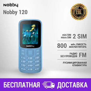 Mobile Phones Nobby NBP-BP-18-20 Phone technology for communication cell push button telephone Other 2 SIM Card 32mb