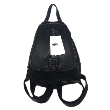 Mulheres moda de Nova mochila preta tampa do plutônio para adolescentes saco de senhoras portátil de alta qualidade frete grátis