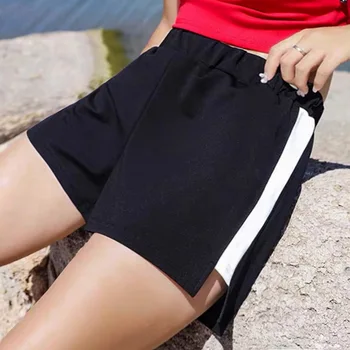 Mulheres Executando Shorts De Cintura Elástica De Bolso Apertado Yoga Curto Mulher De Esportes Curto Preto De Ginásio Shorts Sportswear