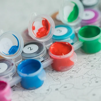 Guarda-chuva menina Paisagem de Outono DIY Pintura Números de Kits para Colorir Pintar Por Números Moderna Arte de Parede Picture Gift