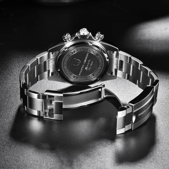 PAGANI DESIGN Homens Relógios esportivos de Luxo Relógio de Quartzo Homem Casual Militar Impermeável de Aço Inoxidável do Relógio de Pulso Relógio Masculino