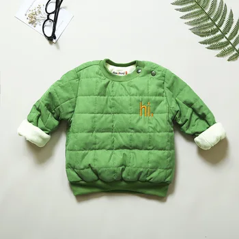 BibiCola crianças meninos camisolas de inverno de crianças meninos engrossar casaco quente outwear bebê Manga Longa com capuz de veludo vestuário roupas
