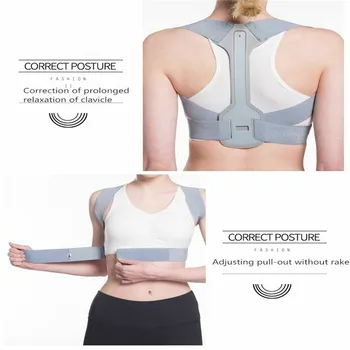 Costas ajustáveis Alisador de Postura Corrector para Mulheres, Homens, Clavícula coluna Vertebral, Ombro Cinto de Suporte, o Aluno/Adultos/Unisex