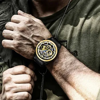 2020 NOVAS BENYAR de Moda Casual Homens Cronógrafo Relógio Marca de Topo de Couro de Luxo Quartzo Militar relógio Relógio Relógio Masculino