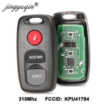 Jingyuqin Para Mazda 3 6 MPV Protege 5 3 Botões Remoto Chave de cd, Entrada Sem chave Fob Transmissor de Alarme Sonoro e Clicker KPU41794 315Mhz
