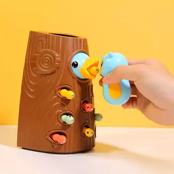 Menina Brinquedo Engraçado Pica-pau Comer Erro Ímã Jogo Duplo Coisas legais de 6 a 10 Anos de Idade Brinquedo Interessante Para o Presente das Crianças