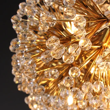 Rodada sala de estar lustre de cristal moderno a flor da lâmpada de ouro do quarto de cristal, de luzes,de luxo, iluminação da loja de roupa