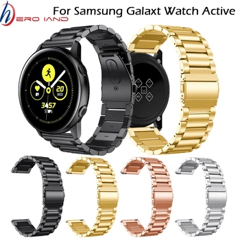 Engrenagem S2, alça Para Samsung Galaxy Watch active 2 20mm Faixa de Relógio de Aço Inoxidável amazfit bip, Alça para Samsung Galaxy watch 42mm