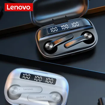 NOVO Lenovo QT81 TWS Fone de ouvido sem Fio Bluetooth Fones de ouvido AI de Controle do Fone de ouvido para Jogos Bass Estéreo Com Microfone de Redução de Ruído tws