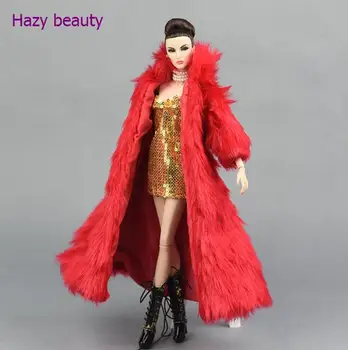 Boneca brinquedo casaco de pele vermelha Blusão para Fr2 ST bonecas BBI340