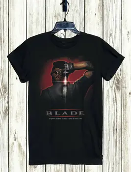 Lâmina Filme T-Shirt Xs-3Xl Unissex Frete Grátis Cult de Horror Sci-Fi gratuito Vampiro 90