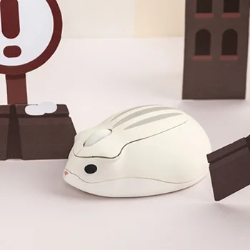 Bonito dos desenhos animados cor-de-Rosa Mouse sem Fio Óptico USB do Computador Mini Mouse 1200DPI Hamster Design de mão Pequena Mão de Ratos Para a Menina Portátil