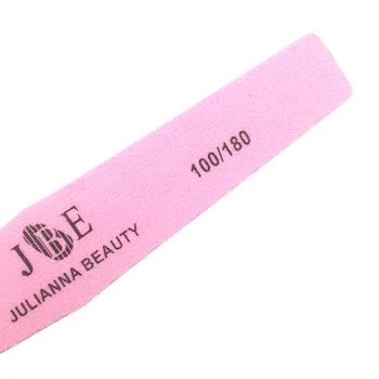 50Pcs/lote-de-Rosa Prego Buffer de Arquivo Esponja 100/180 Lixar Lavável Unha polonês Blocos Para Gel UV Pedicure Manicure Ferramentas de Cuidados