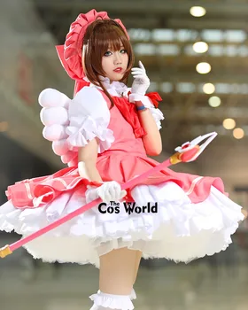 Cardcaptor Sakura Kinomoto Sakura Vestido De Uniforme E Equipamento De Anime Personalizar Trajes Cosplay