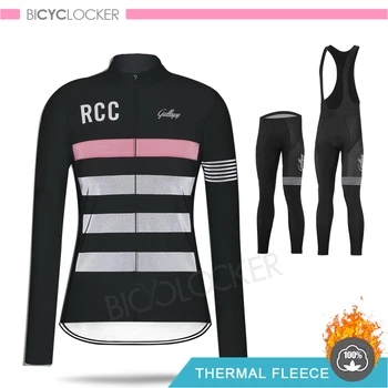 RCC Mulheres Ciclismo Roupas de Inverno, camisa de Manga Longa Térmica de Lã Personalizado Bicicleta de Estrada Uniforme Mallot Ciclismo Mujer 2020