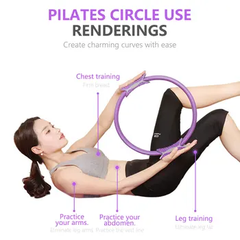4 cores de Yoga Fitness Anel Mágico Mulheres Ginásio Casa de Formação Profissional Muscular Pilates Circle Acessórios Exercício do Esporte