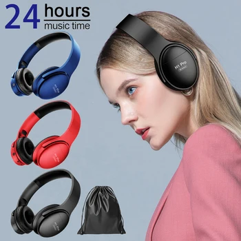 H1 Pro Bluetooth Fone de ouvido sem Fio, Fones de ouvido com Cancelamento de Ruído de Fone de ouvido Fone de ouvido Estéreo de Fones de ouvido Auricular para Telefone de Música Mp3 PC