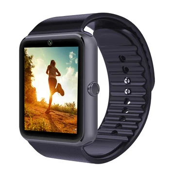 GT08 Bluetooth Smart Relógio de Pulseira SIM TF Cartão de Telefone MP3 Smartwatch Para Apple iOS, Android SMS/chamadas Lembrete de Fitness Câmara