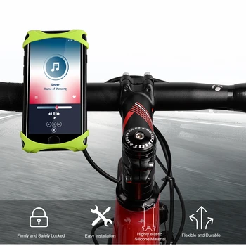 Titular do Telefone de bicicleta Universal 4.0-5.5 Polegadas do Telefone Móvel de Guidão Clipe de Telefone do Suporte para Samsung, o Xiaomi, Redmi, IPhone X XS 8