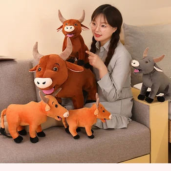2020 Simulação de Alta Qualidade Vaca Drama coreano Jin Secretário de disco Rígido de Gado de Pelúcia Macia Pelúcia Filme de TV Brinquedos de Presente de Aniversário Para crianças