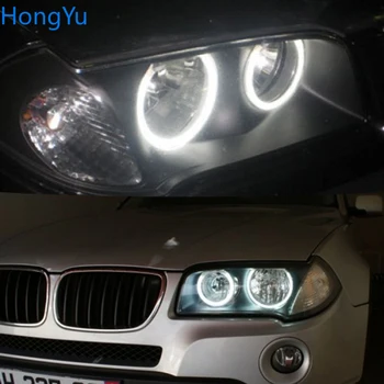 Para a BMW E83 X3 2003-2010 faróis de Halogéneo emissor de luz de Smd Angel Eyes kit Excelente Ultra brilhante iluminação DRL luzes Diurnas de led