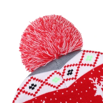 Chapéu de natal Camisola de Malha Gorro de Natal Chapéu Morno Para Adultos Presente de Natal para as Crianças o Natal 2021 Festa de Ano Novo Decorações