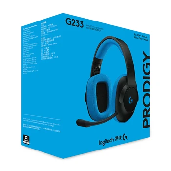 Logitech G233 Prodígio de Jogos Fones de ouvido Com Microfone Fone de ouvido sem Fio de 3,5 mm para Jogos