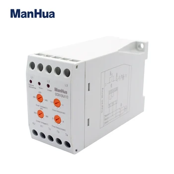 ManHua 380VAC 3 de Fase Relé de Proteção CCX1 de Fase Relé de Falha Para Selado Desequilíbrio de Tensão Dispositivo de Falha Relé de
