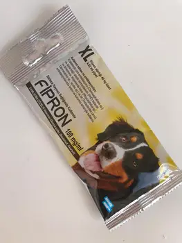 3 Pacotes de Fibron XL 403 mg Local-Solução de Fipronil 402 mg Para 40-60 Kg Cães Anti Parasita Antiparasitics Piolhos, Pulgas Carrapatos de Animais