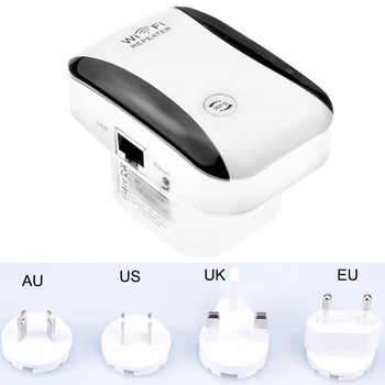 EUA/UE/UK/AU Plug Roteador sem Fio wi-Fi Range Extender Repetidor Amplificador de Sinal sem Fio Plug Roteadores de Rede de Reforço de Sinal